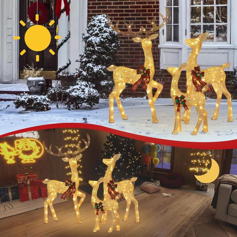 EverLume Reindeer Decor Set