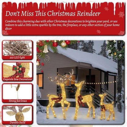EverLume Reindeer Decor Set